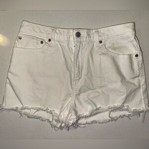 Levi's 501 High Rise White Women's Shorts